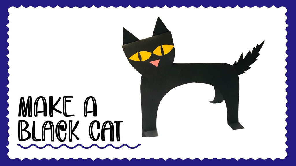 Easy Black Cat Paper Craft for Kids - A Simple & Fun Halloween Craft for Little Hands 🐾