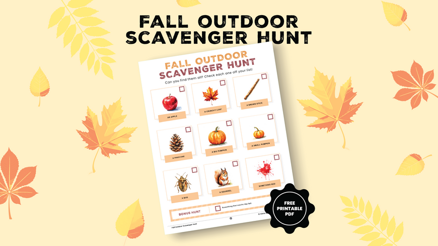 Fall Outdoor Scavenger Hunt 🍂