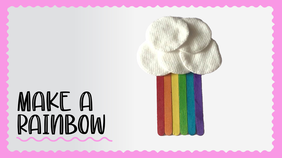 How to Create a Beautiful Rainbow Craft with Popsicle Sticks