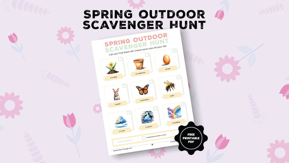 Spring Outdoor Scavenger Hunt For Kids🌷