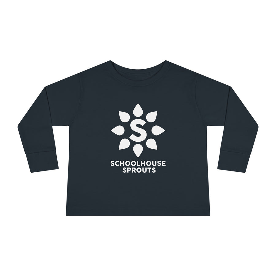 Schoolhouse Sprouts Canvas Logo Toddler Long Sleeve Tee