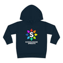 Schoolhouse Sprouts Navy Rainbow Logo Toddler Pullover Fleece Hoodie