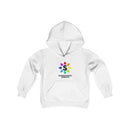 Schoolhouse Sprouts White Rainbow Logo Kids Hooded Sweatshirt