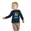 Schoolhouse Sprouts Navy Rainbow Logo Toddler Long Sleeve Tee