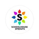 Schoolhouse Sprouts Transparent Outdoor Stickers, Round, 1pcs