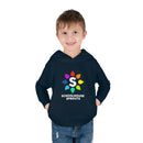 Schoolhouse Sprouts Navy Rainbow Logo Toddler Pullover Fleece Hoodie