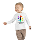Schoolhouse Sprouts White Rainbow Logo Toddler Long Sleeve Tee