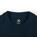 Schoolhouse Sprouts Navy Rainbow Logo Toddler Tee