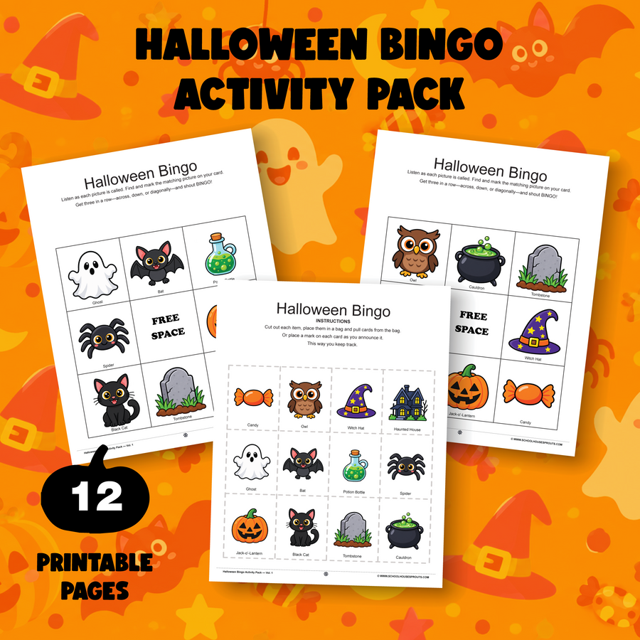 Halloween Bingo Activity Pack