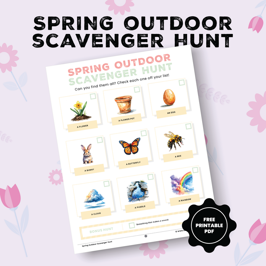 Spring Outdoor Scavenger Hunt (Digital Download)